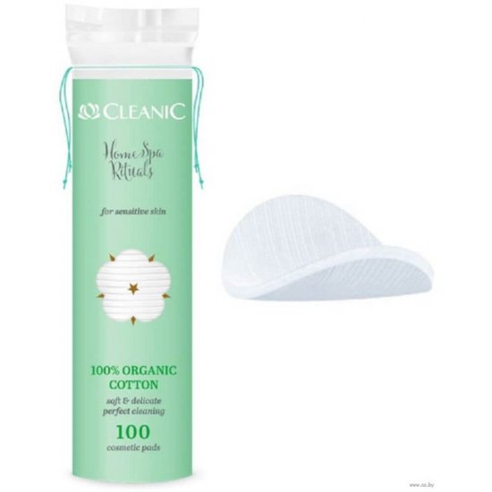 Dischete Demachiante Home Spa Rituals CLEANIC, 100 Buc/Set, Dischete din Bumbac, Dischete Demachiante, Discuri Demachiante, Dischete Cosmetice, Dischete pentru Fata