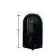 Dispenser Lucart Hartie Igienica, 38.5x23x15.3 cm, Plastic, Culoare Neagra, Dispenser pentru Hartie Igienica, Dispensere pentru Hartie Igienica, Dispenser pentru Uz Profesional, Dispenser din Plastic pentru Baie, Articole Profesionale de Igiena