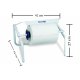 Dispenser Prosoape Masa/Perete, 27x41x31 cm, Plastic ABS/Metal, Culoare Alba, Dispensere Prosoape Lucart, Dispensere Masa pentru Prosoape, Dispensere Perete pentru Role, Dispenser Masa si Perete pentru Uz Profesional, Articole Profesionale de Igiena