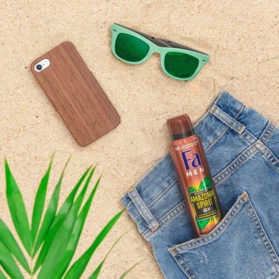 Deodorant Spray Fa Men Amazonia Spirit, 150 ml, 48 h Protectie, Formula Vegana, Deodorant Fa Men Brazilian Vibes Amazonia Spirit, Deodorant Parfum Exotic, Deodorant Spray pentru Barbati, Deodorant Parfumat, Deodorante Barbati