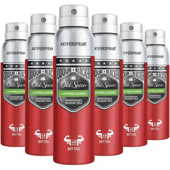 Spray Deodorant Old Spice Lasting Legend Odor Blocker, 150 ml, Deodorant Barbati, Deodorant Spray OLD SPICE, Antiperspirant Old Spice, Deodorante si Antiperspirante Barbati, Spray Antiperspirant, Ingrijire Corporala, Deodorante Old Spice pentru Barbati