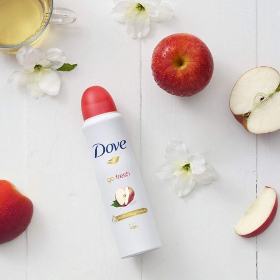 Spray Deodorant DOVE Go Fresh, 150 ml, Mar si Ceai Alb, Deodorant Femei, Deodorant Spray DOVE, Antiperspirant DOVE, Deodorante si Antiperspirante Femei, Spray Antiperspirant, Ingrijire Corporala, Deodorante DOVE pentru Femei
