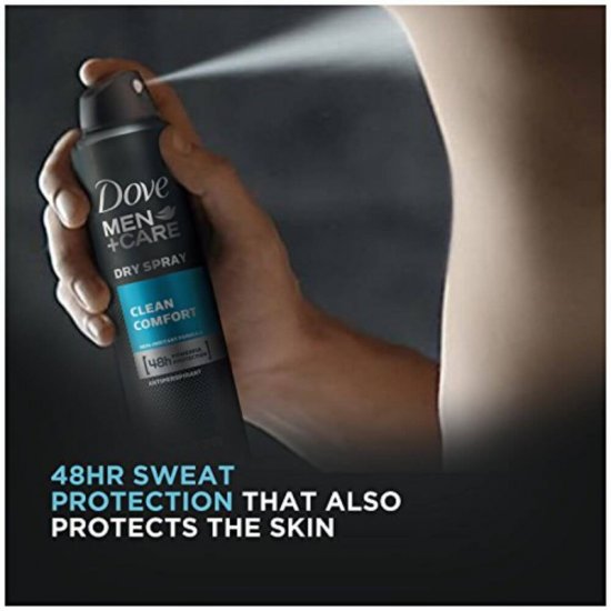 Spray Deodorant DOVE Men Clean Comfort, 150 ml, Deodorant Barbati, Deodorant Spray DOVE, Antiperspirant DOVE, Deodorante si Antiperspirante Barbati, Spray Antiperspirant, Ingrijire Corporala, Deodorante DOVE pentru Barbati