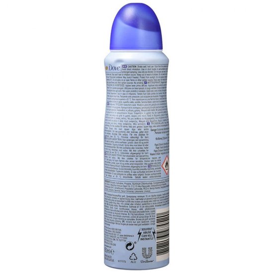 Spray Deodorant DOVE Talco, 150 ml, Pudra Talc, Deodorant Femei, Deodorant Spray DOVE, Antiperspirant DOVE, Deodorante si Antiperspirante Femei, Spray Antiperspirant, Ingrijire Corporala, Deodorante DOVE pentru Femei