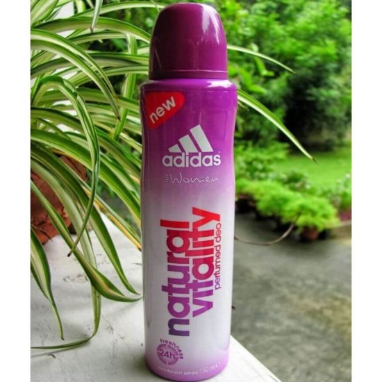 Spray Deodorant Antiperspirant Adidas Natural Vitality, 150 ml, pentru Femei, Deodorant Femei, Deodorant Adidas, Antiperspirant Adidas, ADIDAS Deodorante si Antiperspirante Femei, Ingrijire Corporala Femei, ADIDAS Deodorante pentru Femei