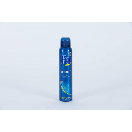 Deodorant Spray Fa Sport Energizing Fresh, 150 ml, Protectie Pana la 48h, Fara Sare de Aluminiu, Deodorant Barbati, Deodorant Spray FA, Antiperspirant Fa, Deodorante Barbati, Spray Antiperspirant, Ingrijire Corporala, Deodorante Fa pentru Barbati