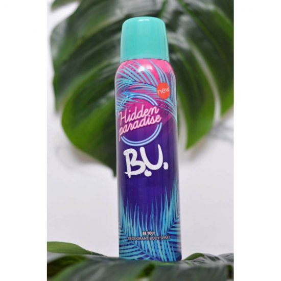 Deodorant Spray B.U. Hidden Paradise, 150 ml, Deodorant Femei, Deodorante Femei, Deodorant Spray BU, Antiperspirant B.U., Deodorante si Antiperspirante Femei, Spray Antiperspirant, Ingrijire Corporala, Deodorante BU pentru Femei, Produse B.U.