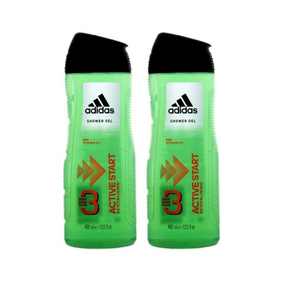 Gel de Dus ADIDAS Active Start, 400 ml, cu Vitamina B5, Gel de Dus pentru Barbati, Geluri Dus pentru Barbati, Geluri Ingrijire Corp Barbati, Geluri de Dus ADIDAS, Gel pentru Dus, Produse Ingrijire Corp, Produse Igiena Corp, Cosmetice pentru Corp