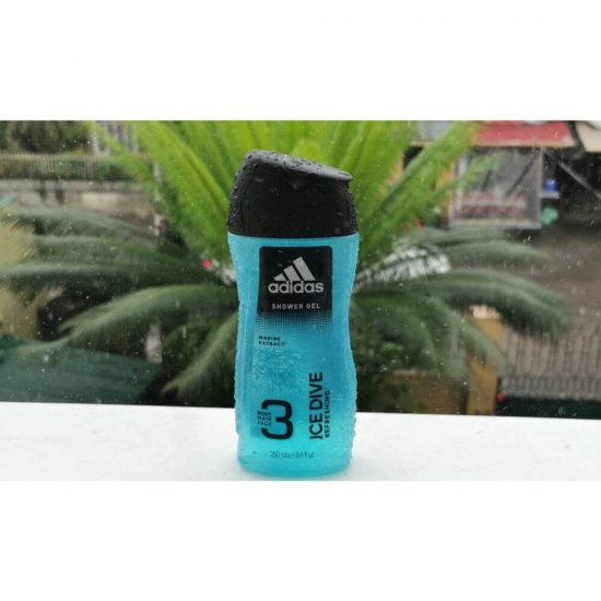 Gel de Dus 3in1 Adidas Ice Dive, 250 ml, Barbati, Gel de Dus Adidas Ice Dive, Gel de Dus 3 in 1 pentru Barbati, Geluri de Dus Adidas, Geluri de Dus pentru Barbati, Geluri Ingrijire Corp Barbati, Gel pentru Dus, Produse Ingrijire Corp