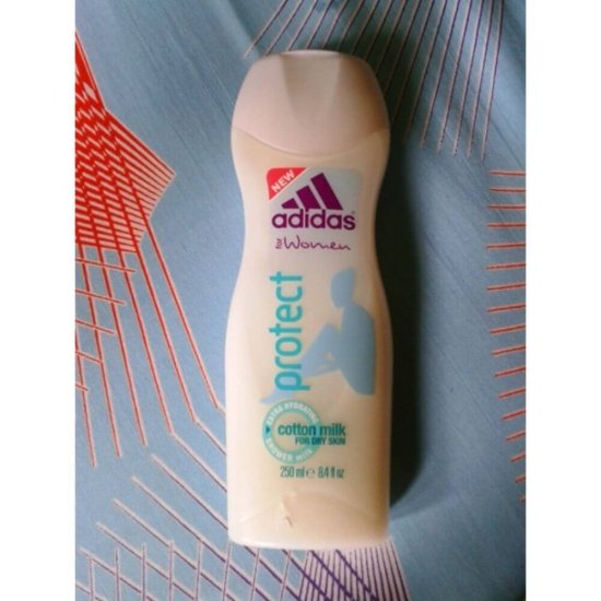 Gel de Dus ADIDAS Women Protect, 250 ml, cu Lapte de Bumbac, Gel de Dus pentru Femei, Geluri Dus pentru Femei, Geluri de Dus ADIDAS, Gel pentru Dus, Produse Ingrijire Corp, Produse Igiena Corp, Cosmetice pentru Corp