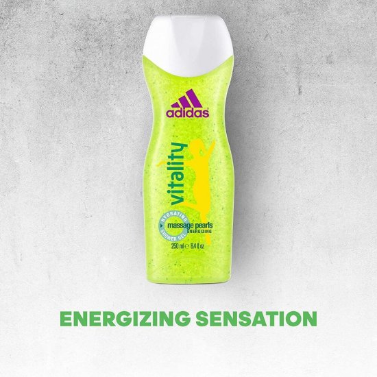 Gel de Dus ADIDAS Women Vitality, 250 ml, Parfum Fructat, Gel de Dus pentru Femei, Geluri Dus pentru Femei, Geluri de Dus ADIDAS, Gel pentru Dus, Produse Ingrijire Corp, Produse Igiena Corp, Cosmetice pentru Corp