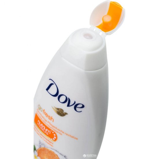 Gel de Dus DOVE Go Fresh, 250 ml, Parfum de Mandarine si Floare de Tiara, Gel de Dus Parfum Deosebit, Gel de Dus Revigorant, Geluri de Dus Parfumate, Geluri de Dus Hidratante, Gel de Dus Energizant, Geluri de Dus Dove