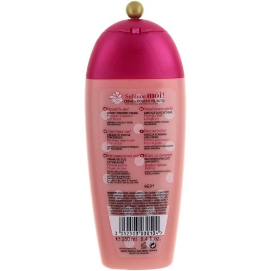 Gel de Dus Bourjois Sublime Moi, 250 ml, Parfum Crin,  Produse pentru Corp fara Parabeni, Geluri de Dus fara Parabeni, Gel de Dus Hidratant, Geluri de Dus Hidratante, BOURJOIS Sublime Moi Gel de Dus, Produse de Ingrijire a Corpului