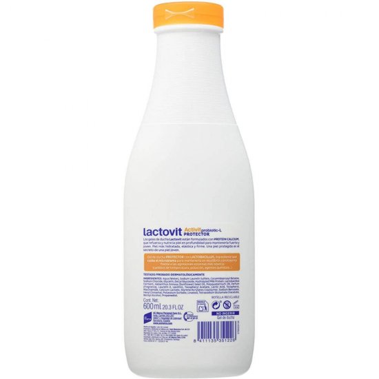 Gel de Dus Protector Lactovit Activit, 600 ml, Gel de Dus Lactovit Activit fara Parabeni, Gel de Dus Revigorant Lactovit Activit, Produse Ingrijire Corp, Geluri de Dus Hidratante, Lactovit Activit Gel de Dus Hranitor, Produse de Ingrijire a Pielii