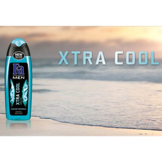 Gel de Dus FA Men Xtra Cool, Parfum Fresh, 250 ml, Gel de Dus, Gel de Dus Barbati, Gel de Dus pentru Barbati, Gel de Dus Men Xtra Cool