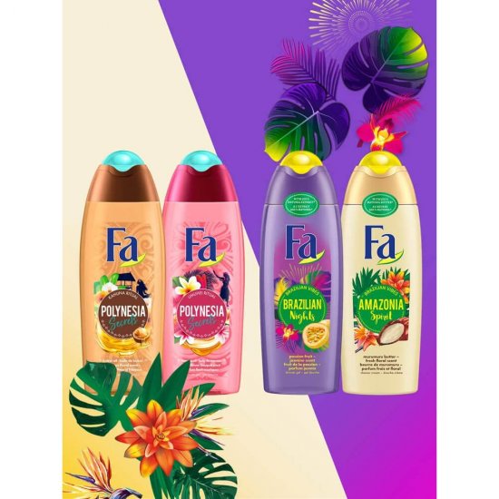 Gel de Dus FA Polynesia Secrets Umuhei Ritual, 250 ml, Parfum Floral Exotic, Formula Vegana, Gel de Dus FA, Gel de Dus cu Parfum, Gel de Dus Umuhei Ritual, Gel de Dus Vegan, Gel de Dus Natural