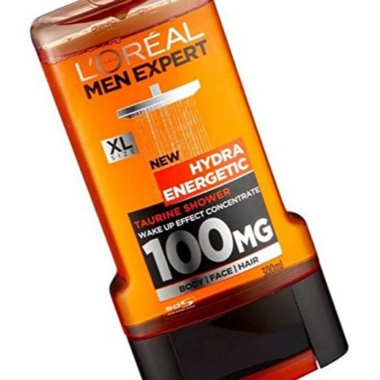 Gel de Dus LOREAL Men Expert Hydra Energetic, 300 ml, cu Taurina, Gel de Dus pentru Barbati, Geluri Dus pentru Barbati, Geluri de Dus Loreal, Gel pentru Dus, Produse Ingrijire Corp, Produse Igiena Corp, Cosmetice pentru Corp