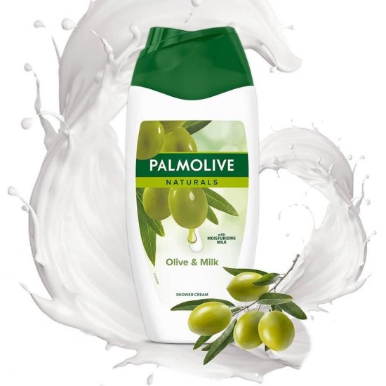 Gel de Dus PALMOLIVE Naturals Olive and Milk, 250 ml, cu Extract de Lapte si Masline, Gel de Dus Hidratant, Geluri Dus pentru Hidratare, Geluri de Dus Palmolive, Gel pentru Dus, Produse Ingrijire Corp, Produse Igiena Corp, Cosmetice pentru Corp