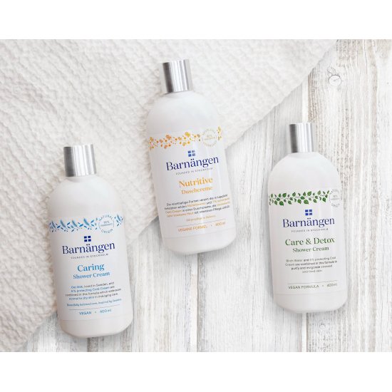 Crema Dus BARNANGEN Detox and Care 400 ml, Piele Obosita si Uscata, Vegan, Crema pentru Dus Vegana, Lotiune pentru Dus, Emulsie Vegana pentru Dus, Crema de Dus pentru Femei, Geluri pentru Dus, Gel de Dus Dama, Creme pentru Dus