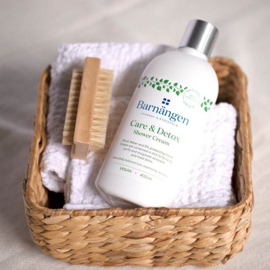 Crema Dus BARNANGEN Detox and Care 400 ml, Piele Obosita si Uscata, Vegan, Crema pentru Dus Vegana, Lotiune pentru Dus, Emulsie Vegana pentru Dus, Crema de Dus pentru Femei, Geluri pentru Dus, Gel de Dus Dama, Creme pentru Dus