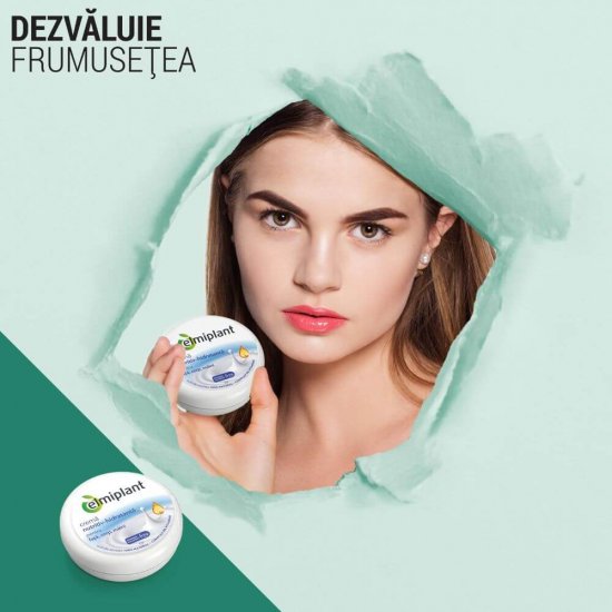 Crema Nutritiv Hidratanta Elmiplant, 75 ml, Hidratare pentru Fata, Corp si Maini, Creme fara Parabeni pentru Maini, Fata si Corp, Elmiplant Crema pentru Fata si Corp, Creme Hidratante Elmiplant, Crema Nutritiva pentru Fata si Corp