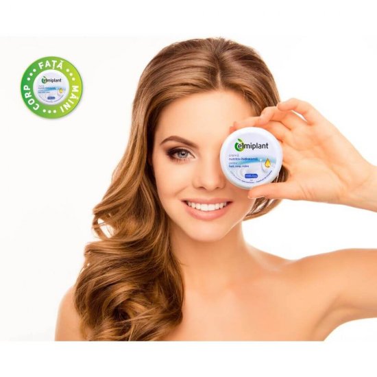 Crema Nutritiv Hidratanta Elmiplant, 75 ml, Hidratare pentru Fata, Corp si Maini, Creme fara Parabeni pentru Maini, Fata si Corp, Elmiplant Crema pentru Fata si Corp, Creme Hidratante Elmiplant, Crema Nutritiva pentru Fata si Corp