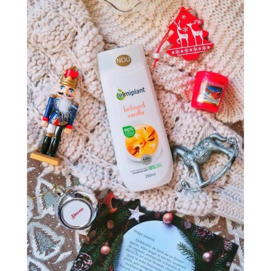 Lotiune de Corp Elmiplant Beloved Vanilla, 250 ml, Parfum Vanilie, Lotiuni Hranitoare pentru Toate Tipurile de Piele, Lotiune de Corp cu Ingrediente Naturale, Lotiune de Corp Hidratanta Elmiplant, Elmiplant Lotiuni de Corp Piele Uscata