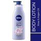 Lotiune Corp NIVEA Rose, 200 ml, Extract de Trandafiri, cu Pompita, Lotiuni de Corp, Lotiune pentru Corp, Lotiune Ingrijire Corp, Lotiune Hidratanta, Lotiune pentru Hidratare, Lotiune pentru Piele Uscata si Sensibila