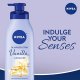 Lotiune Corp NIVEA Vanilla, 200 ml, Extract Vanilie, cu Pompita, Lotiuni de Corp Nivea, Lotiuni de Corp, Lotiune pentru Corp, Lotiune Ingrijire Corp, Lotiune Hidratanta, Lotiune pentru Hidratare, Lotiune pentru Piele Uscata si Sensibila