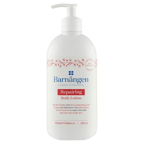 Lotiune Corp BARNANGEN Repairing 400 ml, Piele Uscata si Aspra, Vegan, Lotiune Hidratanta pentru Corp, Lotiune de Corp Hranitoare, Crema de Corp Hidratanta, Crema Hranitoare pentru Corp
