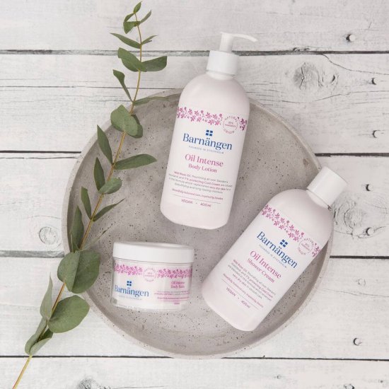 Unt Corp BARNANGEN Intense Body Balm 200 ml, Piele Uscata, Vegan, Unt pentru Corp Vegan, Crema de Corp Hidratanta, Unt de Corp pentru Femei, Unt de Corp dupa Dus, Lotiune Hidratanta pentru Corp, Creme de Corp