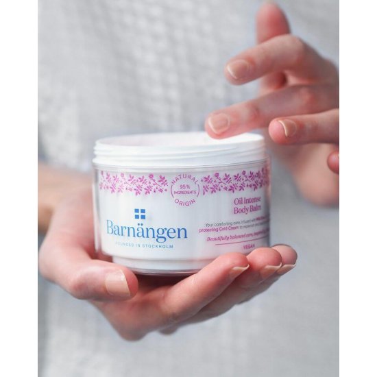 Unt Corp BARNANGEN Intense Body Balm 200 ml, Piele Uscata, Vegan, Unt pentru Corp Vegan, Crema de Corp Hidratanta, Unt de Corp pentru Femei, Unt de Corp dupa Dus, Lotiune Hidratanta pentru Corp, Creme de Corp