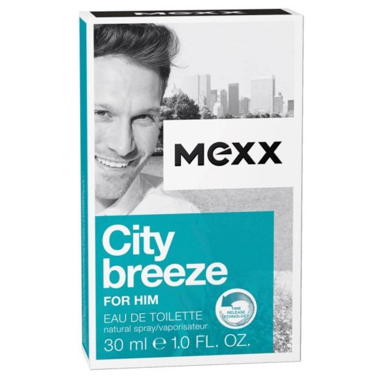 Apa de Toaleta Barbati Mexx City Breeze, 30 ml, Parfum Lemnos Aromatic, Parfum pentru Barbati Mexx City Breez, Apa de Toaleta Mexx pentru Barbati, Parfum Barbatesc Mexx For Him, Parfum Mexx For Men, Parfum For Men, Apa de Toaleta For Men