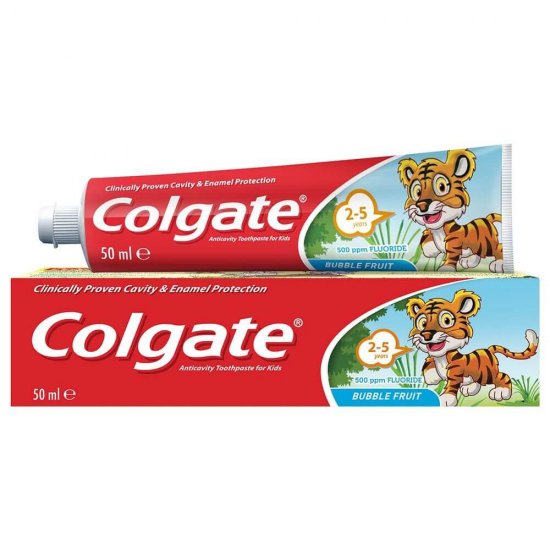 Pasta Dinti Copii Colgate Bubble Fruit, 50 ml, Aroma Fructe, Articole Igiena Dentara Copii, Pasta de Dinti pentru Copii, Produse pentru Ingrjire Orala, Produse pentru Sanatate Orala, Igiena Orala, Ingrijire si Igiena Orala