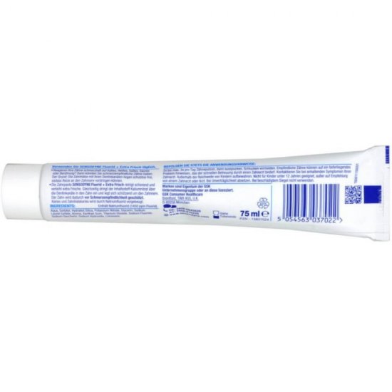 Pasta Dinti cu Fluor Sensodyne Daily Protection, 75 ml, Pasta de Dinti cu Fluor, Pasta de Dinti Sensibilitate Dentara, Produse pentru Ingrjire Orala, Sensodyne Daily Protection Pasta pentru Dinti Sensibili, Igiena Orala, Ingrijire si Igiena Orala