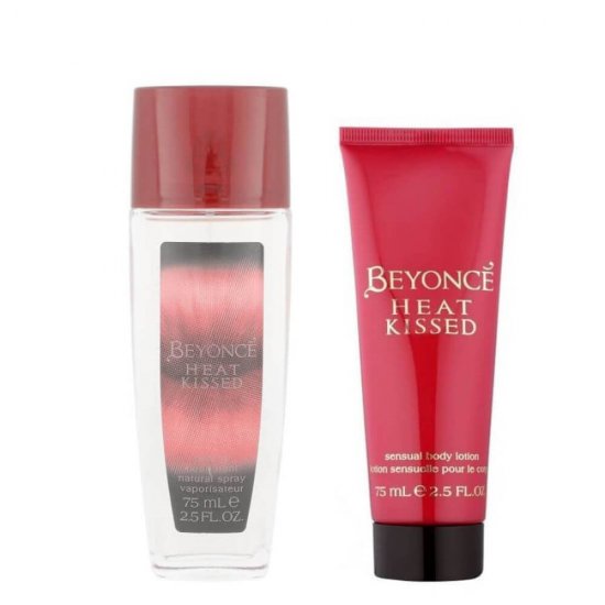 Set Beyonce Heat Kissed, Deodorant Natural Spray 75 ml si Lotiune de Corp 75 ml, Seturi Cadou pentru Femei, Set Cadou Cosmetice Corp pentru Femei, Set Cadou Ingrijire Corporala Femei, Seturi Cosmetice Cadou