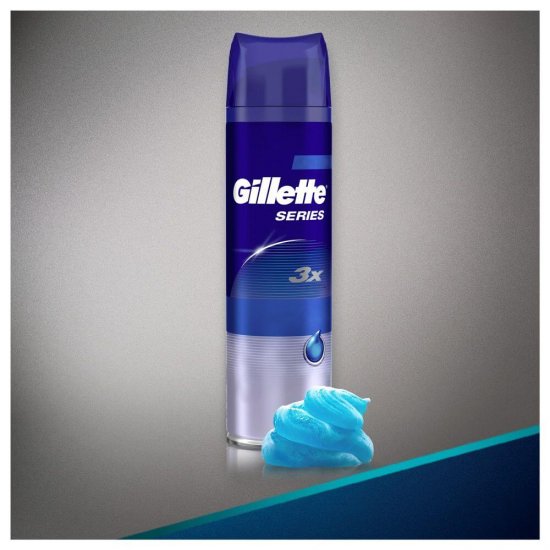 Gel de Ras Gillette Series Cocoa Butter, 200 ml, cu Unt de Cacao, Geluri de Ras, Geluri de Barbierit Gillette, Gel Hidratant de Ras, Gillette Geluri de Ras Hidratante, Produse de Barbierit pentru Barbati, Cosmetice Ras, Geluri de Barbierit