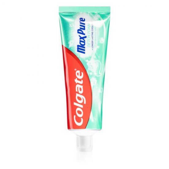 Pasta de Dinti COLGATE Max Pure Detox Foam, 75 ml, Pasta de Dinti pentru Albire, Articole Igiena Dentara, Pasta Dinti Colgate, Pasta Dinti Albire, Pasta Dinti Sensibili,Produse pentru Ingrjire Orala