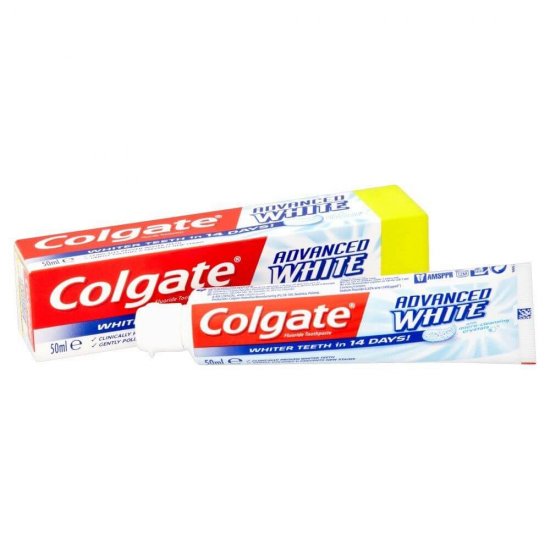 Pasta de Dinti COLGATE Advanced White, 50 ml, Pasta de Dinti pentru Albire, Articole Igiena Dentara, Produse pentru Ingrjire Orala, Produse pentru Sanatate Orala, Igiena Orala, Ingrijire si Igiena Orala
