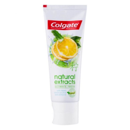 Pasta de Dinti Colgate Natural Extracts Lemon, 75 ml, Colgate Natural Extracts Lemon, Colgate Natural Extracts Lemon Pasta de Dinti, Pasta Dinti cu Extracte Naturale, Pasta de Dintii Anticarii, Pasta de Dinti Albire