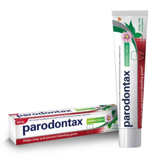 Pasta de Dinti Parodontax Herbal Fresh, 75 ml, Extracte Naturale, Parodontax Herbal Fresh Pasta pentru Dinti Sensibili, Pasta de Dinti Sensibili Parodontax, Parodontax Herbal Fresh Pasta Ingrijire Dinti Sensibili
