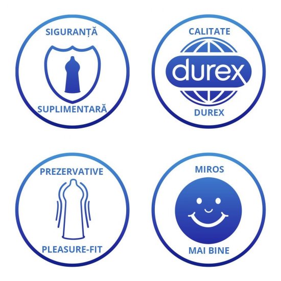 Prezervative DUREX Real Feel 3 Buc, Prezervative din Latex, Prezervative Fara Aroma, Prezervative Transparente, Prezervative Lubrifiate, Prezervative DUREX