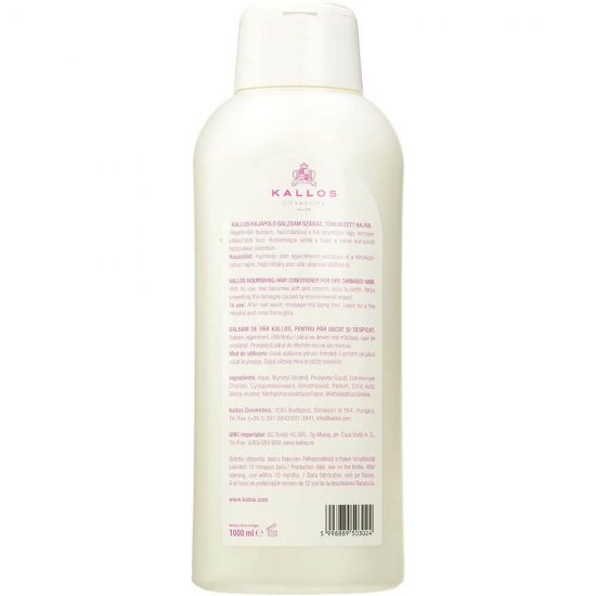 Balsam pentru Par KALLOS Profesional, 1000 ml, Balsam Par Uscat si Despicat, Balsam Par Matasos, Balsam Par, Balsam Par Fragil, Balsam Kallos, Balsam Profesional,  Balsamuri de Par, Balsamuri Kallos de Par