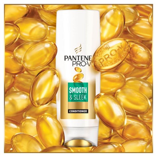 Balsam Pantene Pro-V, 500 ml, Smooth & Sleek, Balsam pentru Par Greu de Aranjar, Balsam Pantene Pro V Smooth and Sleek, Balsam pentru Par Matasos, Balsam Hidratant Pantene, Balsam pentru Par Sanatos, Balsam Par Deteriorat, Balsam Par Stralucitor