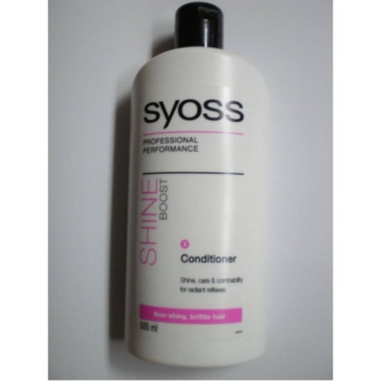 Balsam SYOSS Shine, 500 ml, pentru Par Revitalizat, Balsamuri Par Normal, Balsamuri  pentru Par Deteriorat, Balsam Antimatreata, Produse de Ingrijire a Parului, Produse Hairstyling, Balsamuri  Regeneratoare, Balsam Reparator Par Degradat