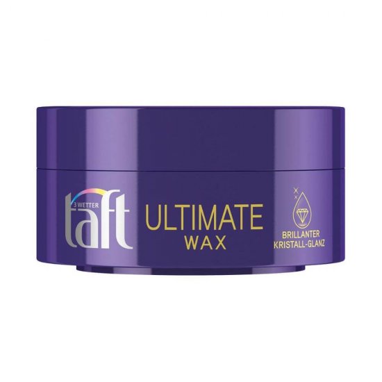Ceara Par TAFT Ultimate Wax, Ultra Strong, 75 ml, pentru Stralucire, Ceara de Par Barbati, Ceara Ingrijire Par Barbati, Produse pentru Par Barbati, Ceara Profesionala pentru Par, Ceara pentru Coafura, Produse pentru Styling, Ceara Aranjare Par Barbati