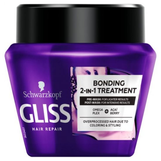 Masca Par GLISS Fiber Therapy, 300 ml, Par Tratat Chimic, Masca de Par pentru Femei, Masca Reparatoare pentru Par, Masca pentru Par Degradat, Masca Reparatoare pentru Par Uscat, Masca de Par Gliss, Masca Hidratanta Par