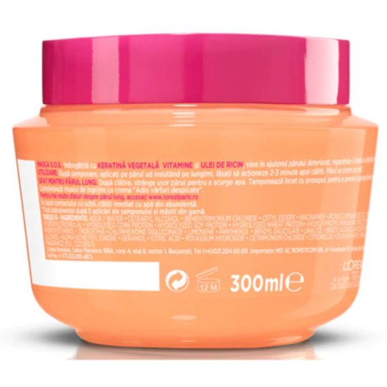 Masca pentru Par Deteriorat L’Oreal Paris Dream Long, 300 ml, Masca Par Lung, Masca pentru Par Deteriorat, Masca pentru Reparare Par, Masca L’Oreal Par Deteriorat, Masca Par Lung si Deteriorat, Masca Reparatoare Par