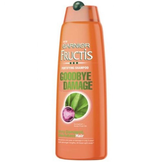 Sampon GARNIER Fructis Goodbye Damage, 400 ml, cu Extract de Ulei de Coacaze, Sampon Fortifiant, Sampon Spalare Par, Sampon Fortifiere, Sampoane pentru Par Degradat, Sampon Ingrijire Par, Sampon Curatare Par, Sampon pentru Parul Moale