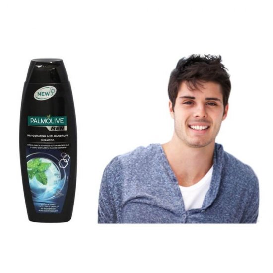 Sampon PALMOLIVE Men Anti-Dandruff, 350 ml, Extract de Menta, Pentru Toate Tipurile de Par, Sampon pentru Par, Sampon pentru Par Normal, Sampon Palmolive, Sampone Palmolive, Sampon Antimatreata, Sampone Antimatreata, Sampon Barbati,  Sampon Barbati
